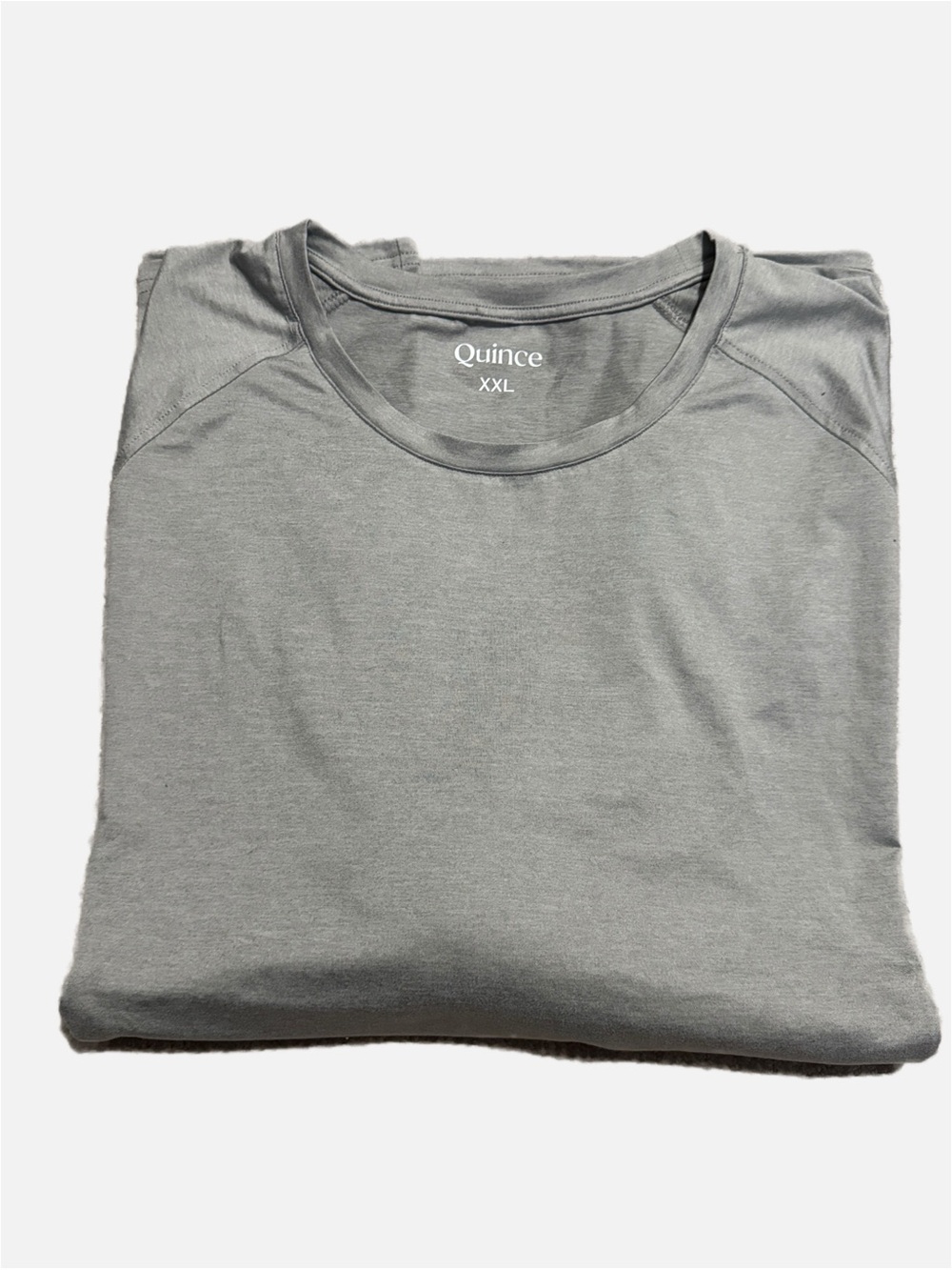 Quince Mens XXL Heather Gray Flowknit Breeze Performance Long Sleeve Athletic T